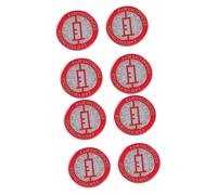 FRCOLOR 2 Series Broche De Broches De Doctor Insignias Pin De Solapa Médico Decorativo Pasadores Pines Vacunados Broches De Disfraz De Placa Aleación Rojo 4 Piezas*2