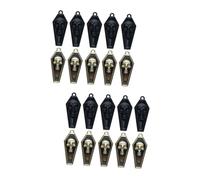 FRCOLOR 2 Series Colgante De Calavera Verter Encantos De Ataúd De Halloween Encantos Del Cráneo De Bricolaje Joyería Que Hace Los Encantos Del Cráneo Encantos Góticos Aleación 10 Piezas*2