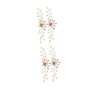 FRCOLOR 2 Series Hebilla De Zapato De Perla Con Forma De Flor Clip De Flor Para Zapatos Decoración De Zapatos Con Clip Clips De De Imitación Para Zapatos Adornos De 2 piezas*2