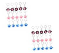 FRCOLOR 2 Series Llavero Perro Linda Cadena De Llaves Para Mujeres Nombre Llaves Para Llaves Del Automóvil Favores De Fiesta De Gato Gel De Sílice 15 Piezas