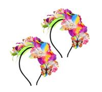FRCOLOR 2 Uds Diademas De Mariposas Tocado De Hadas Accesorios Para El Cabello Fascinadores Para Mujeres Accesorio Para Fotografía De Fiesta De Halloween Colorido