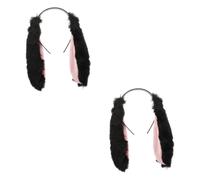 FRCOLOR 2 Uds Lop Diadema De Conejo Sombreros De Vacaciones Adulto Disfraz De Halloween Diadema De Carnaval Sombreros Decorativos De Moda Diademas De Moda Sombreros Decorativos