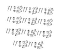 FRCOLOR 20 juegos Sujetadores de Cuerdas para Guitarra Eléctrica Clips de Compresión para Cabeza de Guitarra Fáciles de Instalar y Usar Compatibles Color Plateado