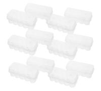 FRCOLOR 20 Piezas Caja de Transparente con Sellado Hermético Organizador de Plástico Resistente Temperaturas para Clínicas Laboratorios y Almacenamiento Congelador