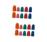 FRCOLOR 20 Piezas De Goma Para Protector De Puntas De Los Tapas Para Los Cubierta Protectora Para Los Almohadillas Para Los Agarre La Yema Del Dedo