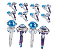 FRCOLOR 20 Piezas Globos Astronauta y Ufo Inflables de Aluminio Decoración para Fiestas Infantiles de Cumpleaños Accesorios Portátiles para Ambientar Eventos Temáticos