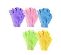 FRCOLOR 20 Piezas Guantes Exfoliantes de Ducha para Cuerpo Guantes de Masaje para Espalda Limpiadores Corporales de Material Colores Aleatorios para Baño y Spa Color