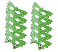 FRCOLOR 20 Piezas Máscaras de Fútbol para Papel Resistente y Reutilizable Decoración para Cumpleaños y Fiesta Temática Accesorios Adorables para Disfraz y Carnaval
