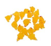 FRCOLOR 20 Piezas Mini Figuras de Pollitos Resina Miniaturas de Gallinas y para Jardín de Hadas Decoración DIY de Casa de Muñecas y Paisaje Miniatura