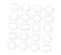 FRCOLOR 20 Piezas muestras de uñas 20 consejos de color de uñas postizas rueda de exhibición Rueda de muestra de 20 puntas Transparent