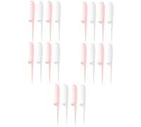 FRCOLOR 20 Piezas Peine Para Recoger Plegable Copete Cepillo Para El Cabello Para Hombre Depurador Cepillo De Pelo De Viaje Encantos De Uñas De Perlas De Corazón El Plastico