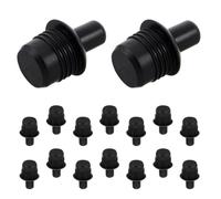 FRCOLOR 20 Piezas Sujetadores de Fijación de Parrilla de Altavoz Retenedores de Rejilla de Altavoz Plástico Negro para Speaker, Audio Components, DIY y Reparación de Altavoces