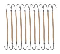 FRCOLOR 20 unidades de caballo gancho elástica bandas Hair Styling cinta Hair Claw horquillas Hair Braid (albaricoque)