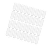FRCOLOR 200 Piezas Tapones de Goma Transparentes para Extremos de Diademas Protectores de Pies para Accesorios DIY para Fabricación Casera y Cómoda