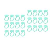 FRCOLOR 200 unidades de anillo adhesivo para pestañas, anillos de pigmento para microblading, utensilios de maquillaje, accesorios de maquillaje, taza adhesiva para extensión de pestañas, en forma de