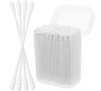 FRCOLOR 200piezas Bastoncillos De Algodón Para Punta Doble Suaves Para Cuidado Infantil y Maquillaje Limpieza Segura Para Oídos y Zona Delicada