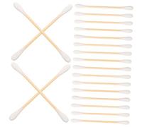 FRCOLOR 200piezas Hisopos De Algodón De Bambú Hisopos De Doble Punta Para Limpieza y Desmaquillaje Multifunción Para Maquillaje y Cuidado Personal