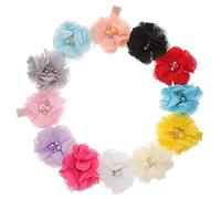 FRCOLOR 20pcs Hundebogen Strass Kopfschmuck Haarspangen mit Strass Tiara Haarnadel Heimtierbedarf Kopfschmuck aus Tierhaaren Hündchen Haarschmuck Katze Kopfschmuck der Hund Kind Krawatte
