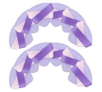 FRCOLOR 20piezas Mini Borla de Polvo Seco Borla Triangular para Polvos Aplicación el Rostro y Cuerpo Esponja para Difuminar Base