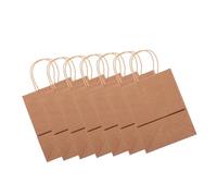 FRCOLOR 20piezas Obsequio de Papel Kraft para Alimentos con Asa para Pan y Otros Usos