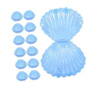 FRCOLOR 24 Piezas Cajas Concha de Contenedores Decorativos de Plástico para Fiestas Bodas y Bautizos para Almacenamiento de Joyas y Recuerdos
