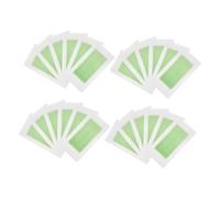 FRCOLOR 25 Piezas Mini Cera Cara Tiras de Cera Facial Papel Encerado para Depilación de Mujer para Cejas y Rostro