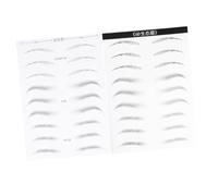 FRCOLOR 2hojas Pegatinas Impermeables para Cejas Parches de Cejas Artificiales Simulación de Herramientas de Maquillaje para Resistentes al Agua Larga Duración para Mujeres Estilo Mixto