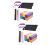 FRCOLOR 2juegos De Manicura Limadoras De Uñas Pulidores y Mini Cepillo Para Manicura y Pedicura Para Uñas y Acrílicas