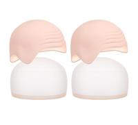 FRCOLOR 2juegos Peluca de Monje Calva Falsa para Cosplay Accesorios de Maquillaje de Cabeza Gorra Calva Realista de Látex para Disfraz de Halloween y Escenario