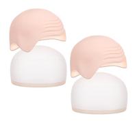 FRCOLOR 2juegos Peluca De Monje Falsa Para Calva Disfraz De Halloween Para Hombres Adultos Accesorios De Cosplay De Látex Transpirable Maquillaje De Calva