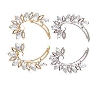 FRCOLOR 2pares Pendientes Borla Para Mujer Clip Para Hueso De Oreja Sin Perforación Joyas Creativas Para Decoraciones De Orejas