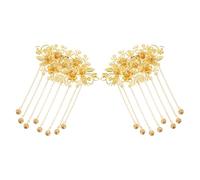 FRCOLOR 2Pcs Accesorios Para El Cabello Nupcial Peinado De La Flor De Estilo Chino Tradicional Horquilla Con Para Bodas Damas De Honor