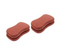 FRCOLOR 2pcs esponja de baño cuerpo luffa cepillo corporal para la limpiador facial trasera lavadora lavado baño guantes bebé lavado facial lufa baño tomando un baño