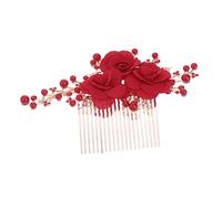 FRCOLOR 2pcs hochzeit kopfschmuck Blumen-Haarspangen Blumen-Haarschmuck hochzeitshaar schmuck wedding hair accessories Tiara Kopfschmuck für die Braut Braueinsatzkamm Strass Zubehör