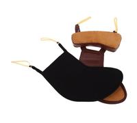 FRCOLOR 2piezas Accesorios para Violín Hombrera de Algodón y Piel de Oveja Antideslizante Base Suave para Tocar Seguridad Soporte para Barbilla para Violín