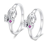 FRCOLOR 2Piezas Anillos De Apertura Para Joyería Romántica Para Aniversario San Valentín Ajustables