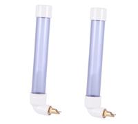 FRCOLOR 2piezas Bebedero Automático para Pájaros Tipo Pin De Golpe Dispensador De Agua para Periquitos y Canarios Diseño Prueba De Goteo Azul De Limpiar Gran Capacidad