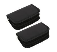 FRCOLOR 2piezas Bolsa De Almacenamiento Pu Para Glucómetros y Cosméticos Organizadores De Viaje Convenientes Accesorios De Viaje Prácticos