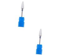 FRCOLOR 2piezas Brocas De Cerámica Para Manicura Cortador De Cutículas y Pulido De Uñas Accesorios Para Taladro Eléctrico Cabezal De Pulido Seguro Para Remover Gel