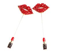 FRCOLOR 2piezas Broches de Gota de Aceite de Gemas de Imitación para Ropa Broche de Solapa para Mujer para Traje Sombrero y Mochila