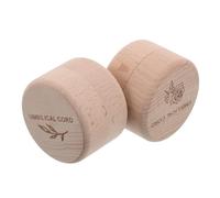 FRCOLOR 2piezas Caja de Madera para Colección de Cabello Fetal de Caja de Recuerdo para Bebés Primer Cabello Contenedor de Recuerdo Bautizo Infancia