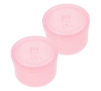 FRCOLOR 2piezas Caja Esterilizadora Para Herramientas De Uñas Caja Limpiadora De Plástico Para Pinzas Filtro Doble Para Limpieza De Cabezales De Pulido De Uñas Para Manicura Profesional