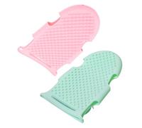 FRCOLOR 2piezas Cepillo de Baño Esponja de Silicona Hogar Exfoliante Corporal Cómodo Accesorio de Baño para Masaje y Cuidado Piel Ducha