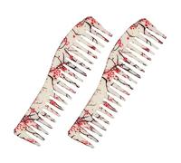 FRCOLOR 2piezas Cepillo De Pelo Antiestático Para Hombres Peine De Dientes Lisos Para Peinar El Cabello Sin Encrespamiento El Salón o Casa