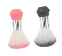 FRCOLOR 2piezas Cepillo Profesional Cuello y Escote De Peluquería Unidades Cepillo De Barrido Para Limpieza Capilar Plumeros De Cuello Suaves Para Uso Salones De Barbería