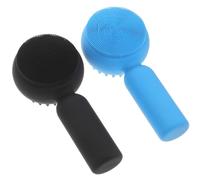 FRCOLOR 2piezas Cepillos De Limpieza Facial De Silicona Exfoliantes De Doble Cara Herramientas Para Lavar La Cara Cepillo Facial Limpiador Para Viaje