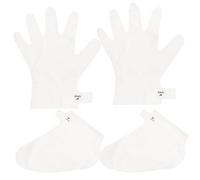 FRCOLOR 2piezas De Manos y Pies Hidratante Exfoliante Blanqueadora Guantes Para Cutículas Para Spa
