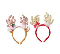 FRCOLOR 2piezas Diadema de Asta de Ciervo para Festivales Elegante Tocado de Dibujos Animados Cabello Encantador para Fiestas de Navidad Cuernos de Ciervo