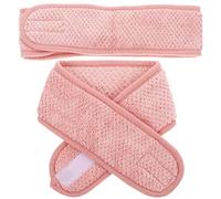 FRCOLOR 2piezas Diadema de Maquillaje para Mujer Diadema de Spa para Mujer Banda Cabello Multiusos para Ducha Lavado de Cara para Mujeres y Niñas de Material Suave Diseño Cómodo