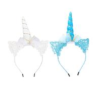 FRCOLOR 2piezas Diademas Unicornio Para Fiestas Tocados De Fiesta Elegantes Decoración De Aros Adultos